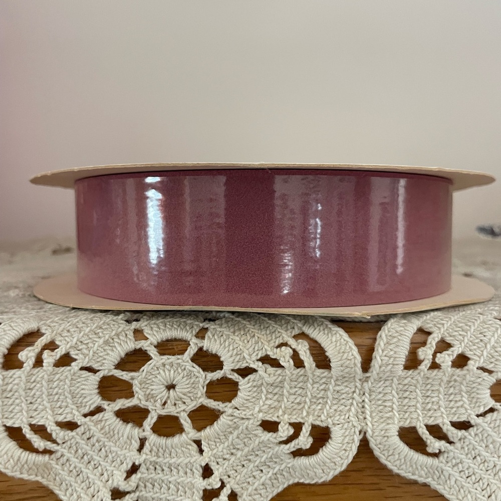 Veltex Velvet Ribbon VTG Mauve Berwick Waterproof 25 yards 1.5” wide USA